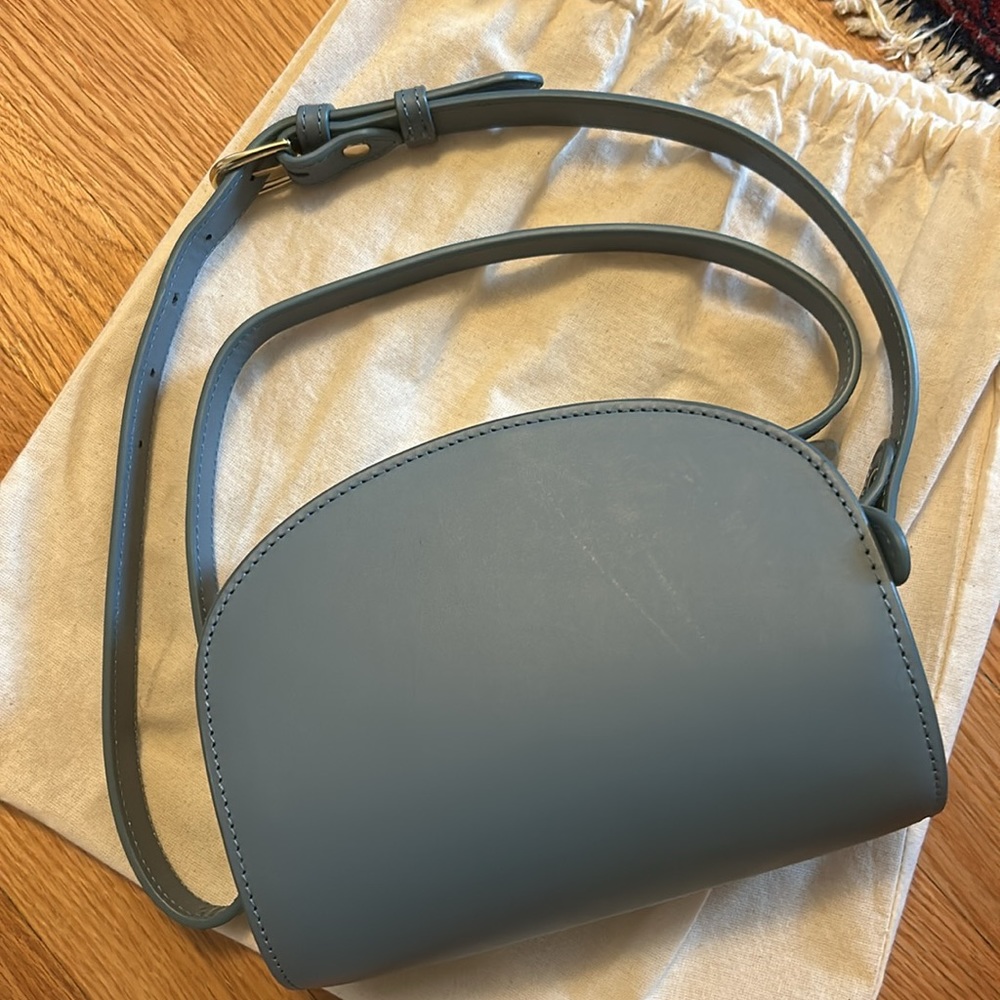 Never Worn A.P.C. Blue Leather Crossbody Bag - Picture 2 of 4